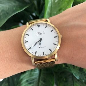 Shore Projects — Portland Watch w/ Gold Mesh